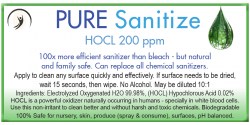 Pure Sanitize Lable Image